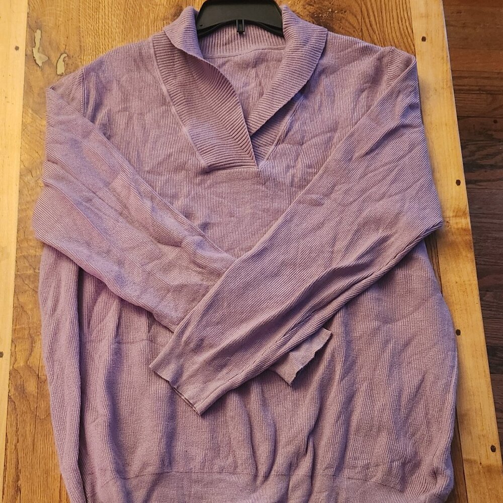 Purple Knit Sweater - Picture 2 of 6